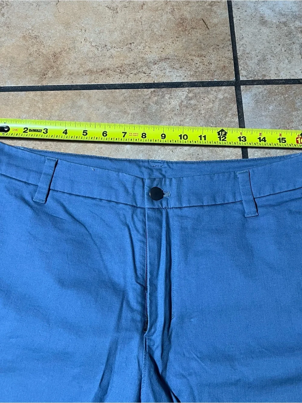 Lululemon ABC Classic Fit  Short 7” Warpstreme Steel Blue Men’s “Golf” Shorts 34